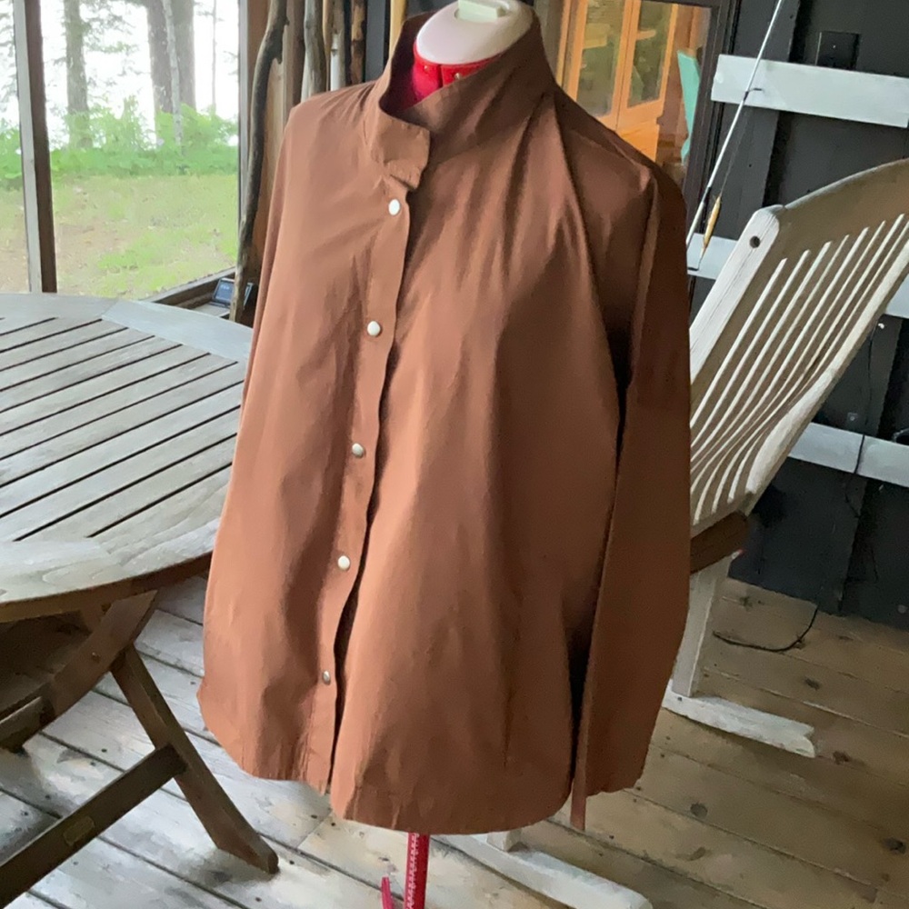Eleven Stitch Snapped Brown Shirt